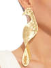 We Dream in Colour Peacock Earrings - Gold - Thumbnail 1