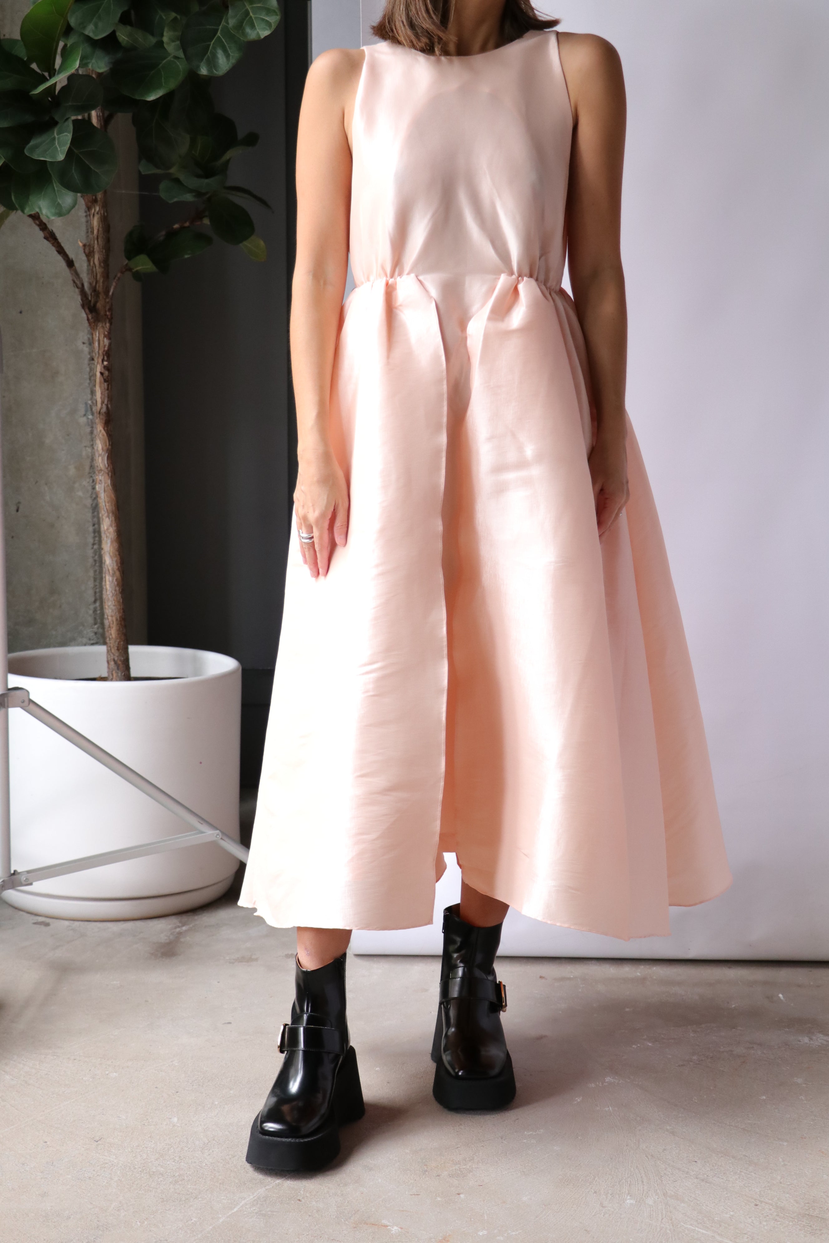 kika vargas pink dress Kika Vargas Augusta Dress - Pale Pink