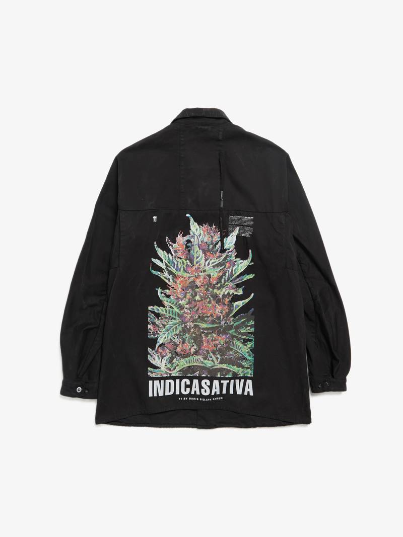 Pre-Loved] 11 By Boris Bidjan Saberi M Embroidered Back Cannabis 