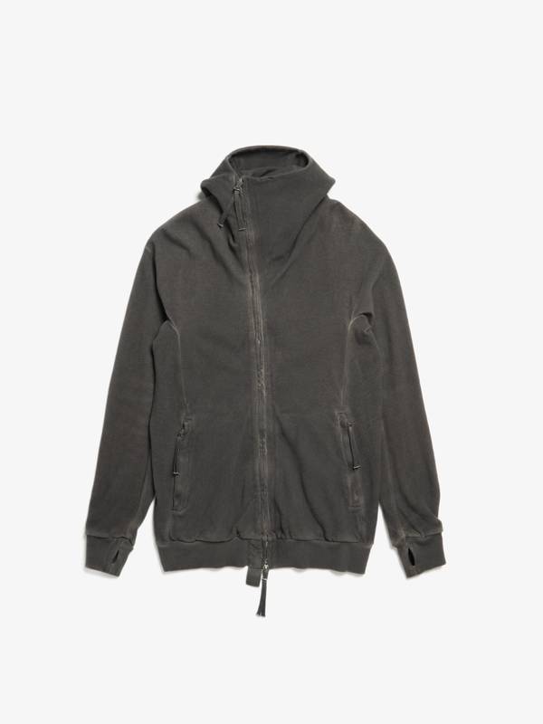 Pre-Loved] Boris Bidjan Saberi M Gray Zipped Cotton Ninja Hoodie
