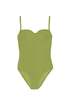 Clostoriesbcn Colette textured swimsuit - olive - Thumbnail 2