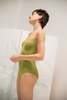 Clostoriesbcn Colette textured swimsuit - olive - Thumbnail 3