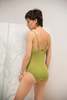 Clostoriesbcn Colette textured swimsuit - olive - Thumbnail 5
