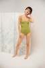 Clostoriesbcn Colette textured swimsuit - olive - Thumbnail 6