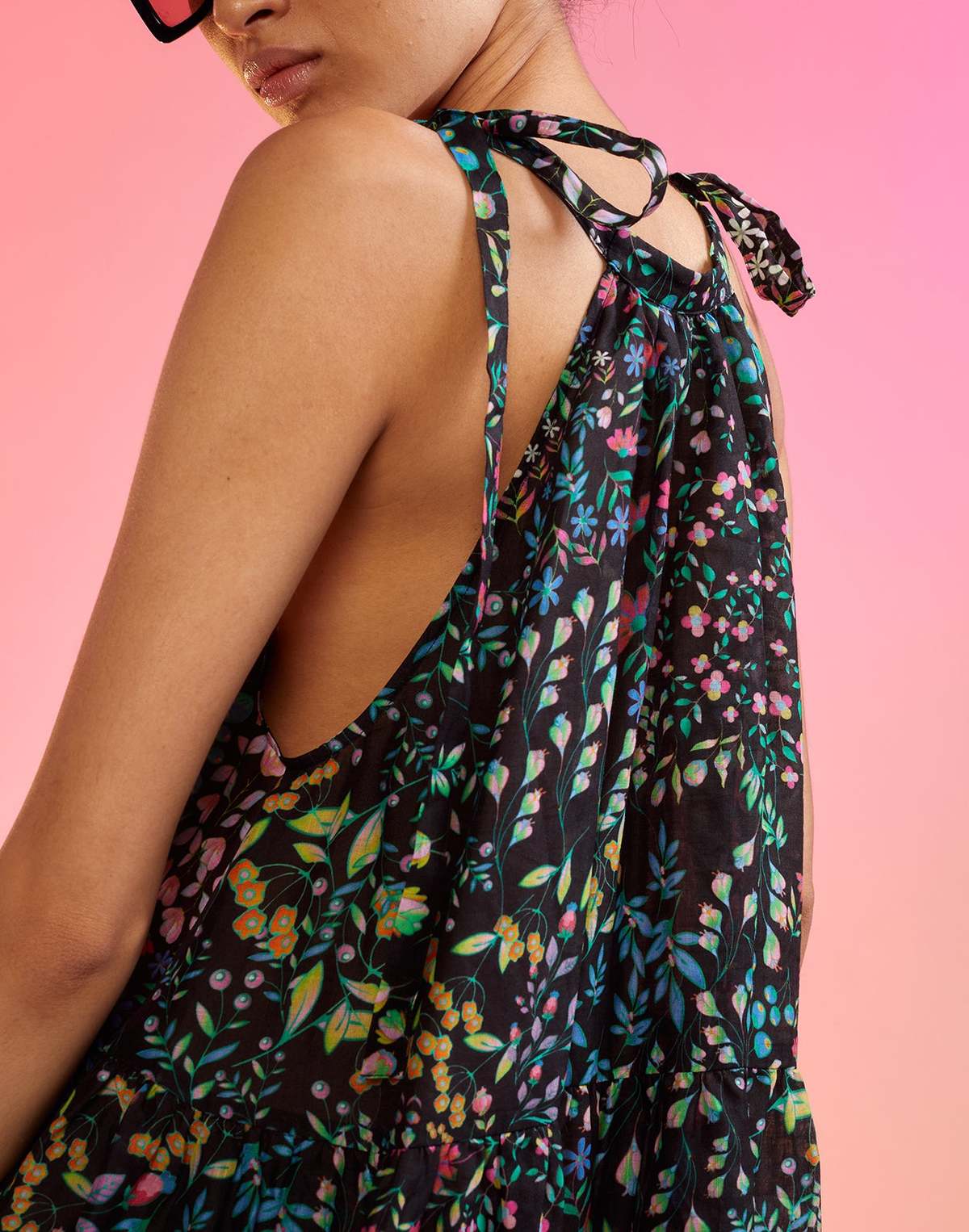 chinese dress ladies Riley Halter Maxi Dress EMERALD-BLACK / XL by Sugarlips main image 0