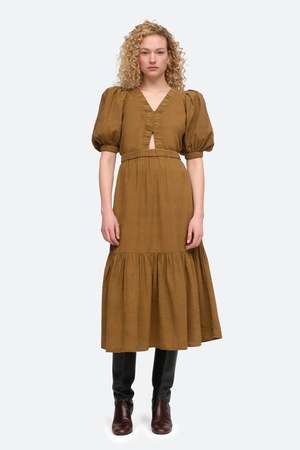 Sea NY Sevyn Cutout Dress - Beige/Tobacco | Garmentory