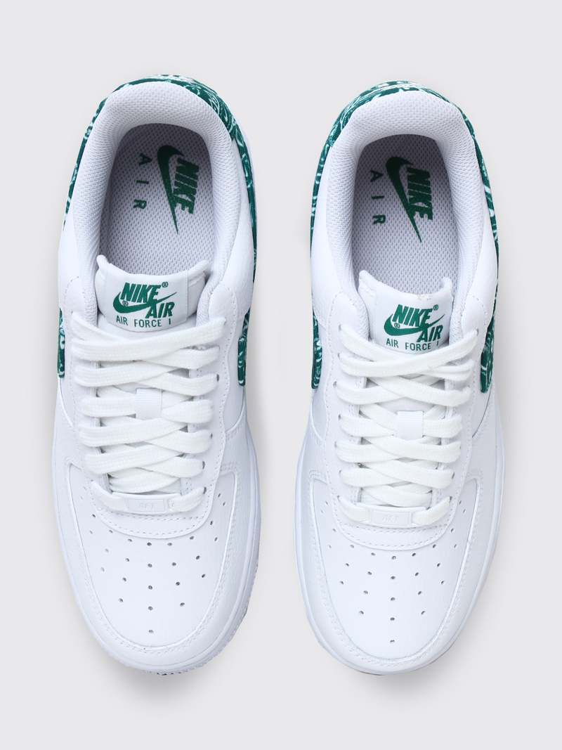 Nike W Air Force 1 07 Essential Shoes - White/Green Paisley