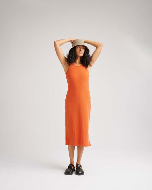 strapless open back dress Sperry x MONSE Authentic Original 2-Eye Jelly Boat Shoe Bright orange