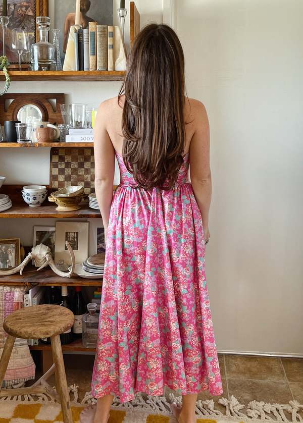 laura ashley urban outfitters pink dress Ludlow Vintage Laura Ashley Dress