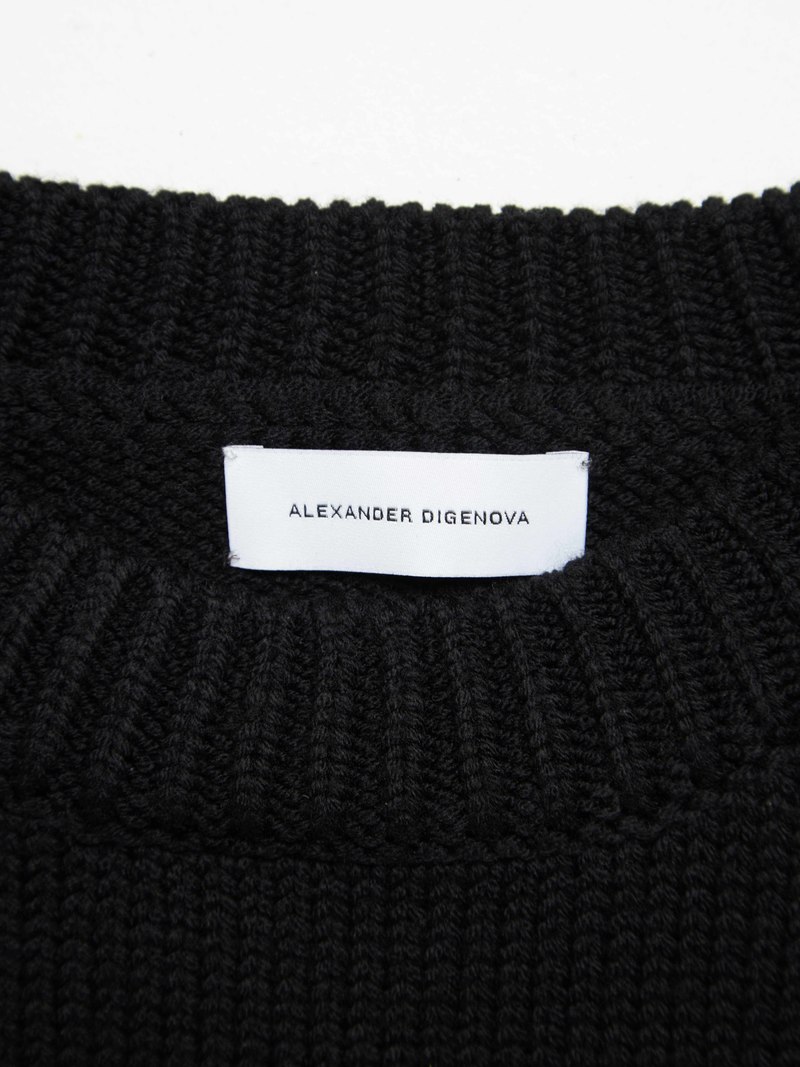 Alexander Digenova Botox Printed Woolen Sweater - Black/Pink
