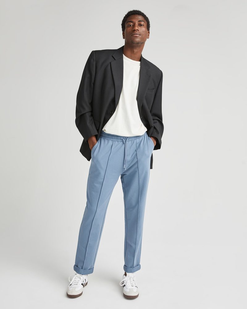 Richer Poorer Stretch Terry Trouser - Blue Mirage