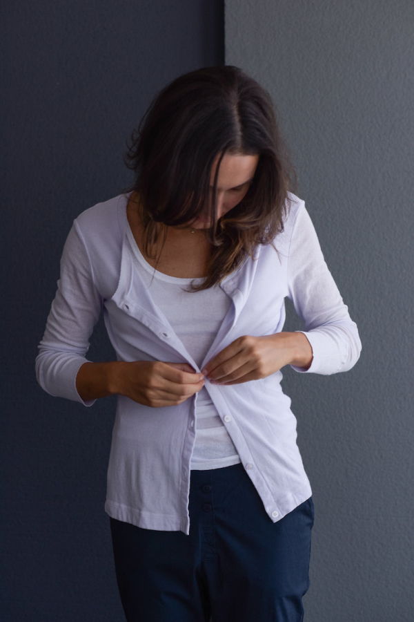 Kristensen du Nord Cotton Crepe Cardigan