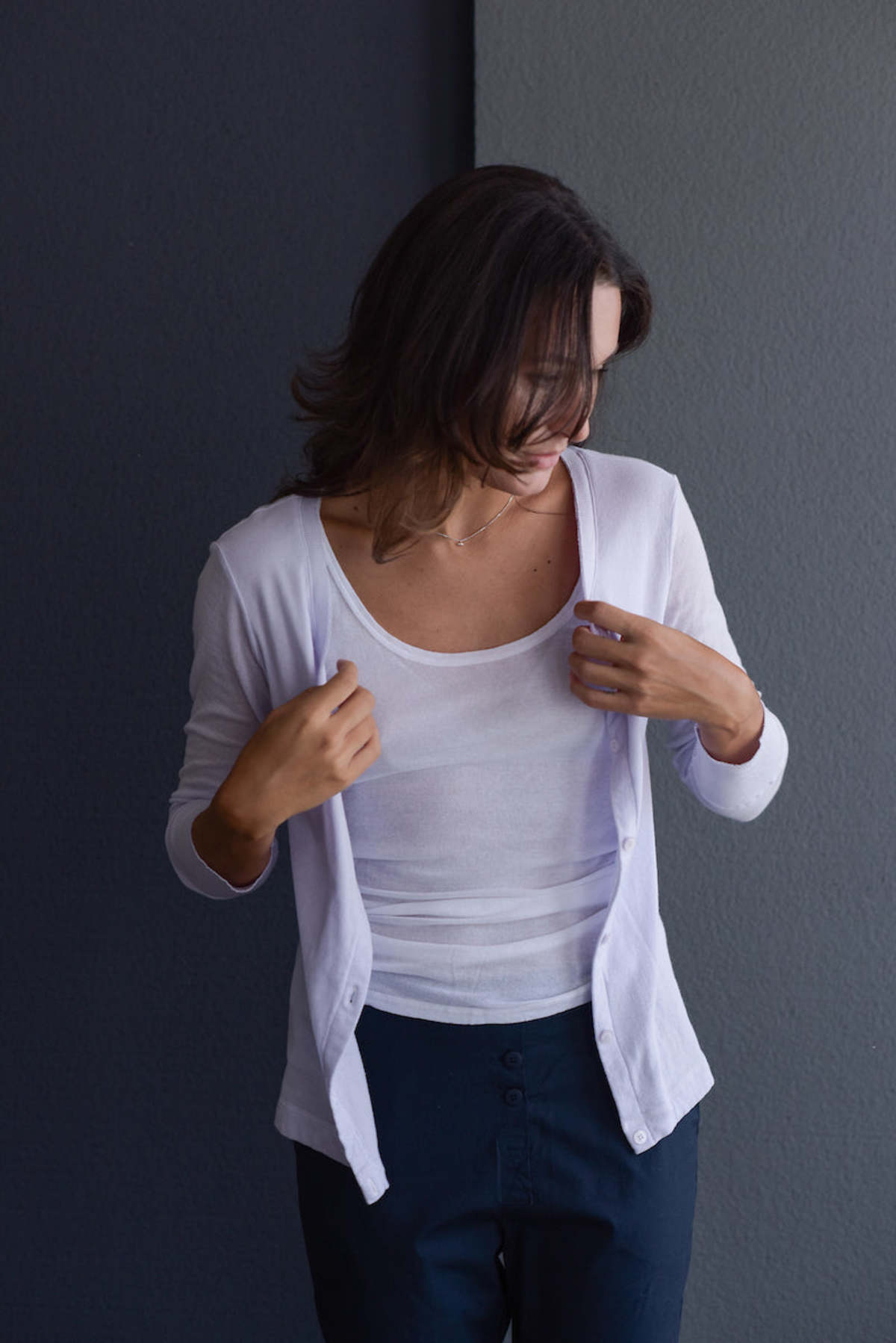 Kristensen du Nord Cotton Crepe Cardigan - Image 3 of 6