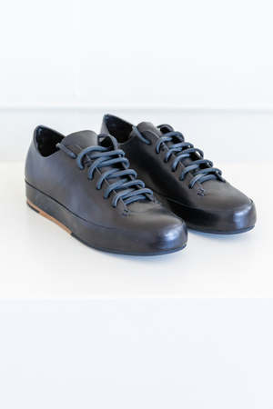 FEIT MENS HAND SEWN LOW SNEAKERS - BLACK | Garmentory