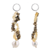 SANTANGELO Everything Has An End Earrings - Citrine/Dalmatian Spiral - Thumbnail 2