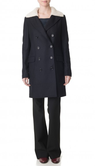 Tibi 'Esquire' coat with Alpaca patches Tibi 'Esquire' coat with Alpaca patches