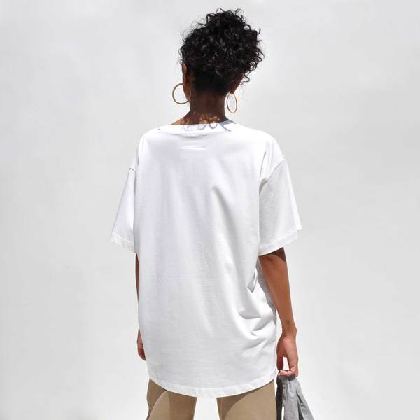 【値下げ可】MM6 MAISON MARGIELA/TEE MM6 Maison Margielaのホワイト グラフィックTシャツがセール中