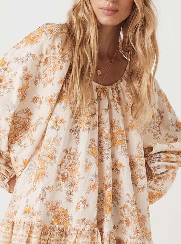 チュニック BEAUTY&YOUTH UNITED ARROWS - spell&gypsy Meadowland Linen Tunic Dress Meadowland Linen Tunic Dress - Print | Garmentory