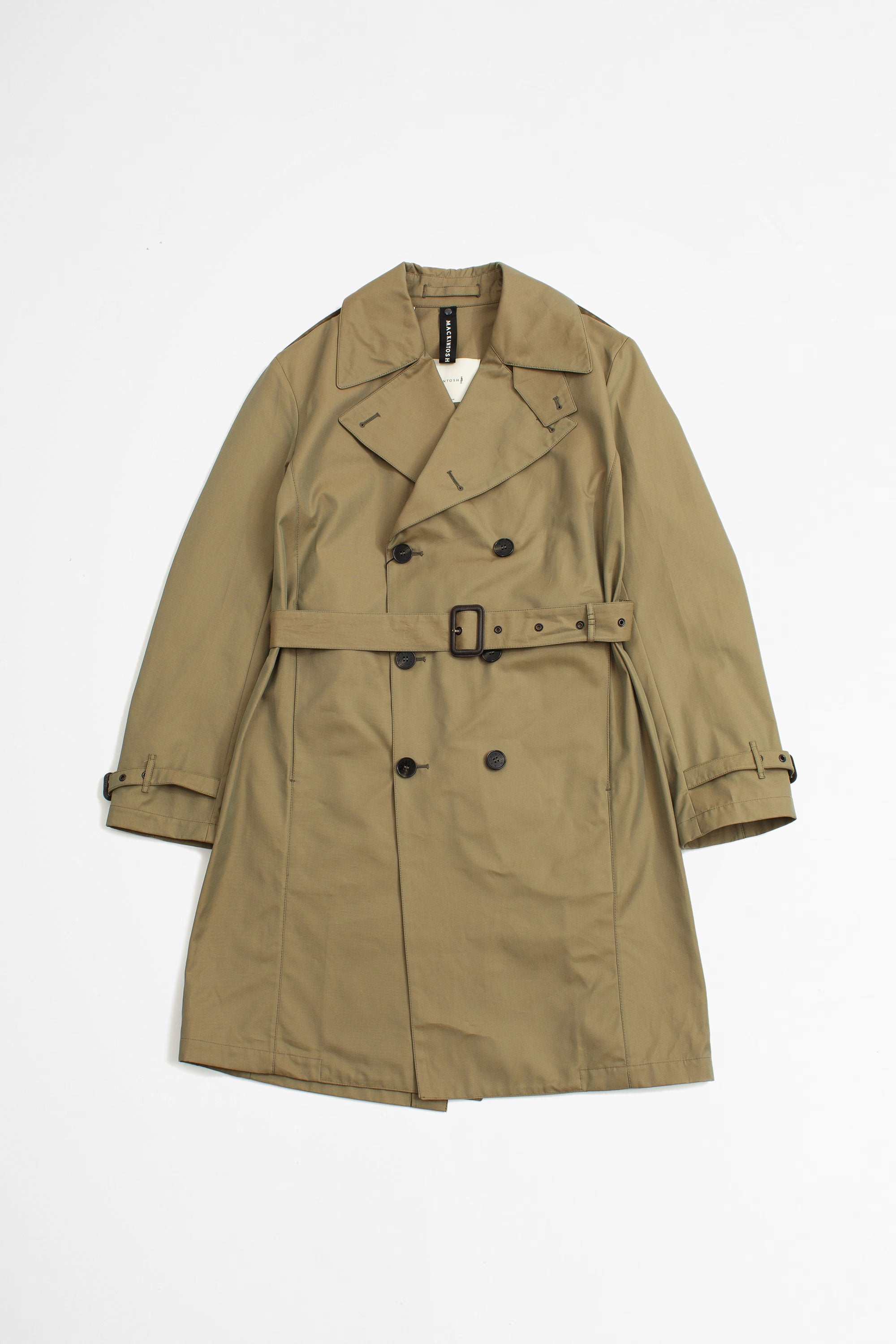 Mackintosh ST Andrews Cotton Trench Coat - Khaki | Garmentory