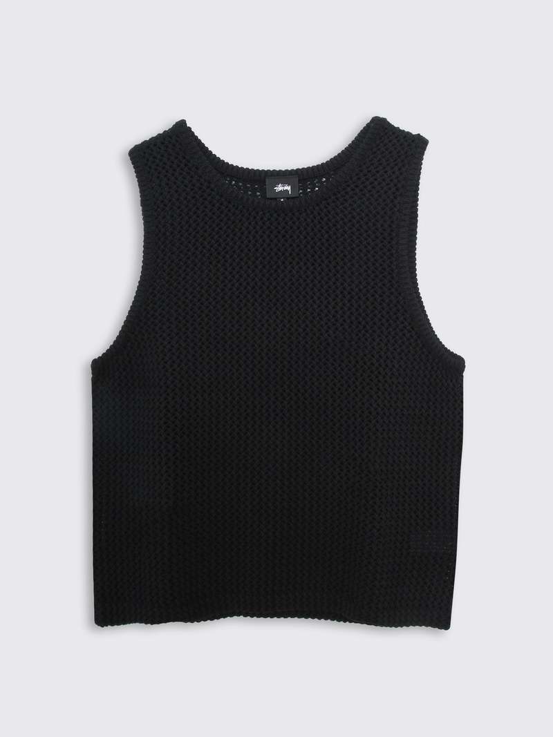 Stussy O'DYED MESH TANK -Khaki | eBay