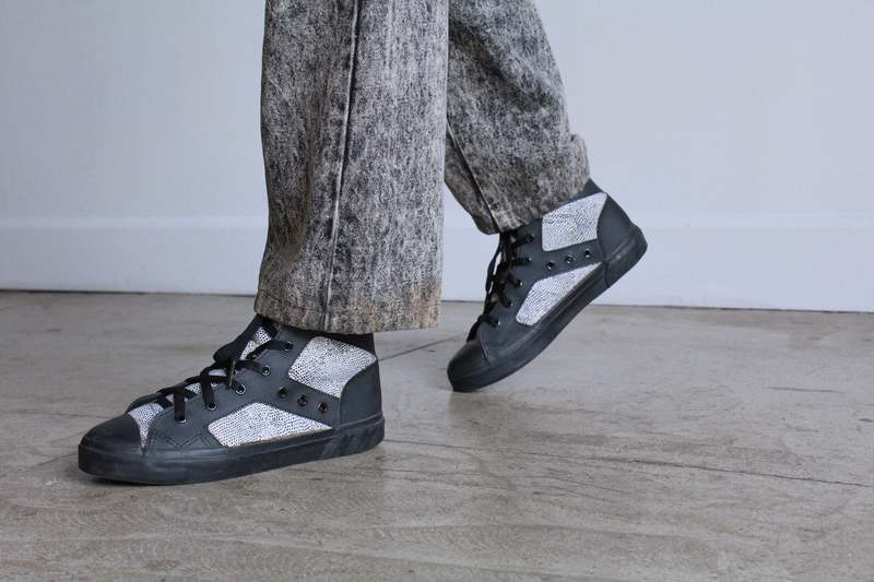 1990s Jimmy'Z Sneakers - Black/White | Garmentory
