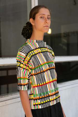 Vintage Pleats Please Issey Miyake Top - Multi Coloured | Garmentory