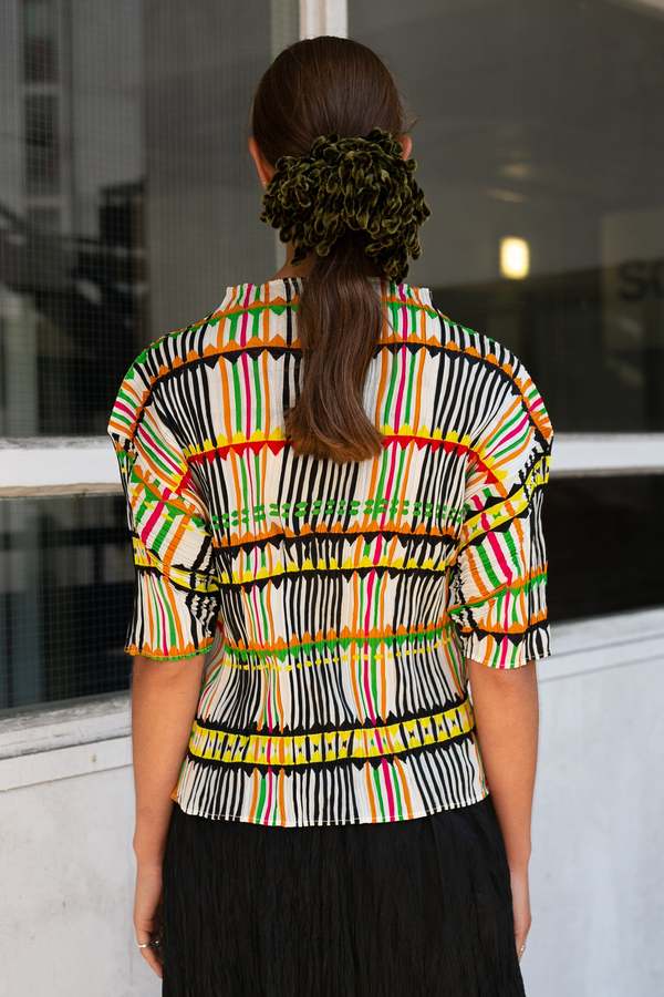 Vintage Pleats Please Issey Miyake Top - Multi Coloured