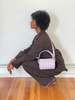 Hozen Quilted Mini Duffle Bag - Lilac - Thumbnail 3