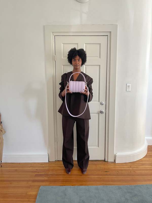 Hozen Quilted Mini Duffle Bag - Lilac