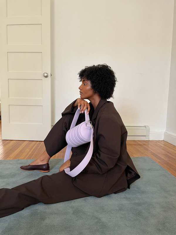 Hozen Quilted Mini Duffle Bag - Lilac