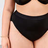 La Fille d'O: Bunny High-Waisted Bikini Bottom - Black - Thumbnail 2