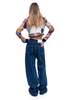 KSENIASCHNAIDER Low Rise Wide Jeans - Denim Blue - Thumbnail 3