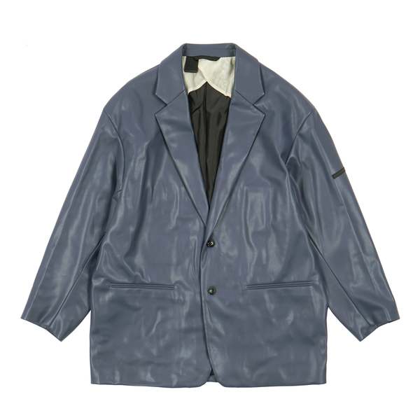 n-hoolywood Compile Faux Leather Jacket - Navy | Garmentory