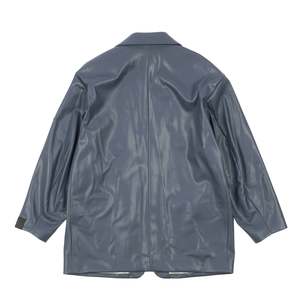 n-hoolywood Compile Faux Leather Jacket - Navy | Garmentory