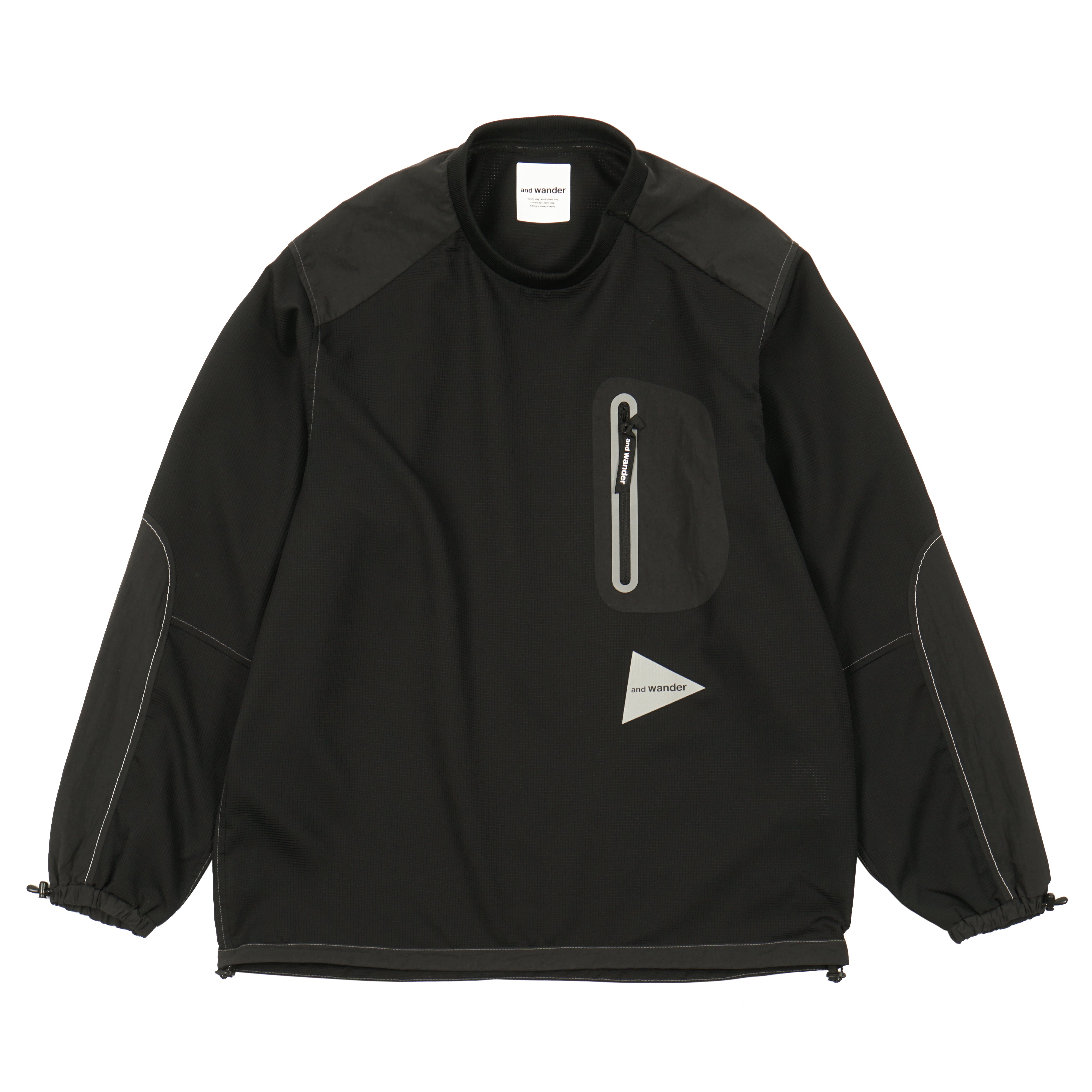 And Wander Vent Pullover - Black | Garmentory