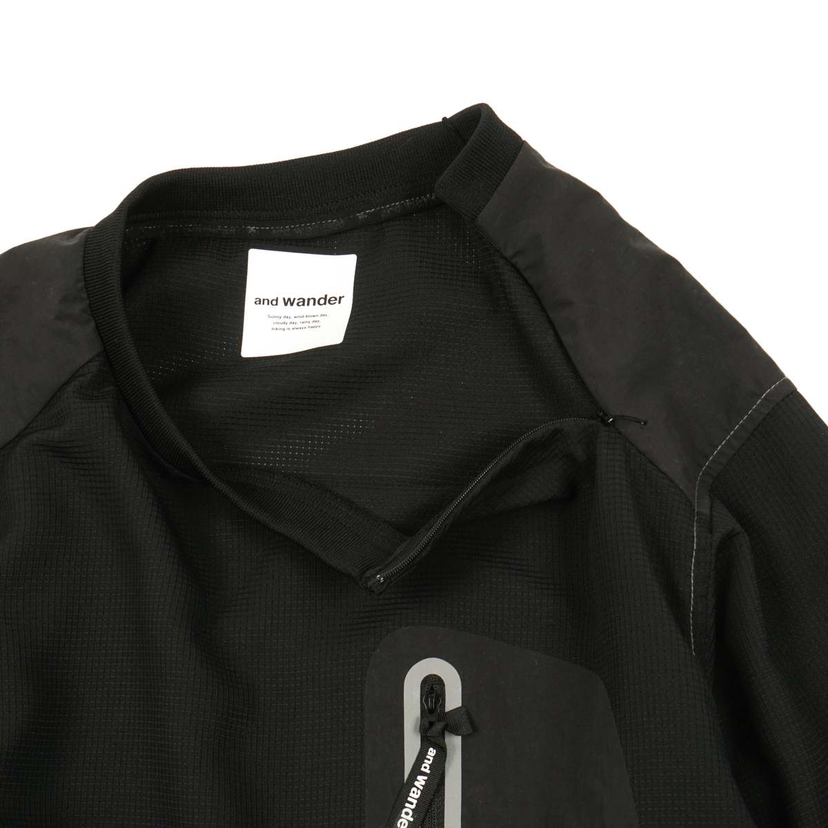 And Wander Vent Pullover - Black | Garmentory