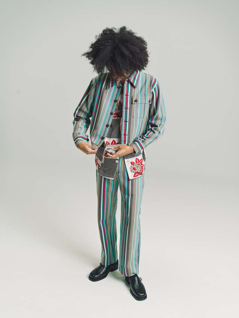 BODE Cotton Kolkata Stripe Jacket - Multicolor | Garmentory