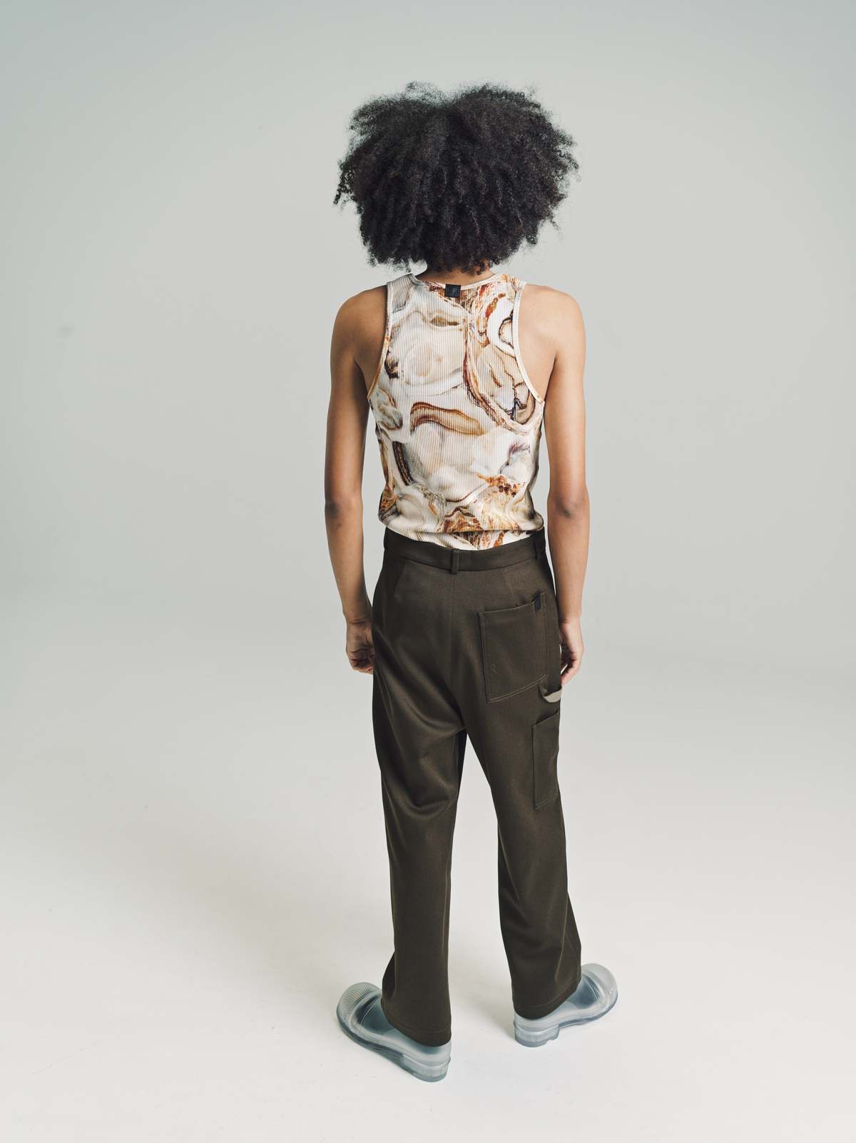 LOEWE Cotton Ribbed Tank Top - Oyster | Garmentory