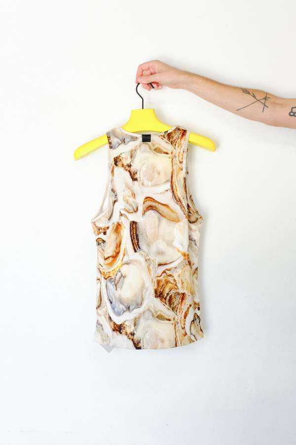 LOEWE Cotton Ribbed Tank Top - Oyster | Garmentory