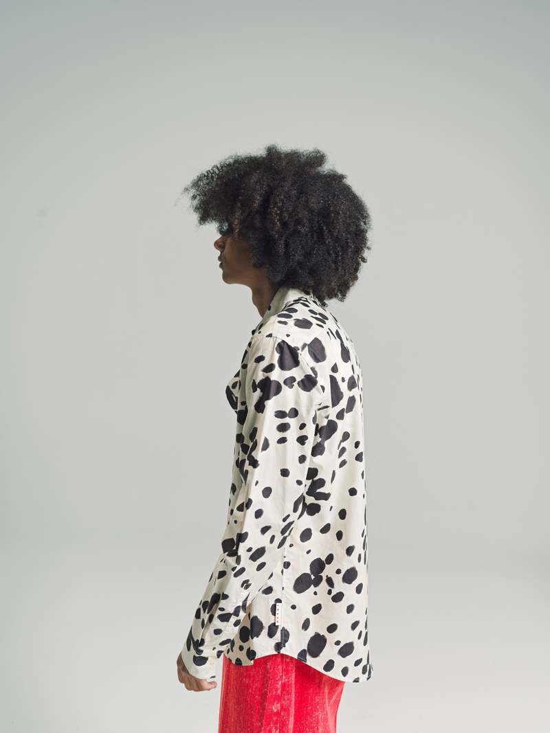 トップス MARNI POP DOTS POPLIN SHIRT 48 Marni Polka dot-print Poplin Shirt | White | FARFETCH