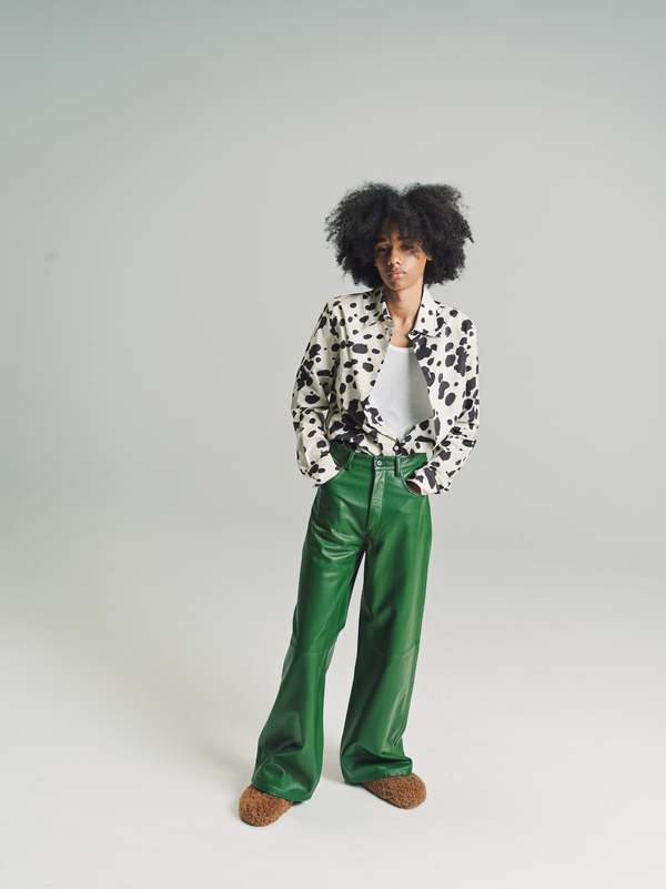 Marni Poplin Shirt - Abstract Cow Spots