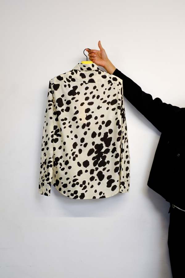 Marni Poplin Shirt - Abstract Cow Spots