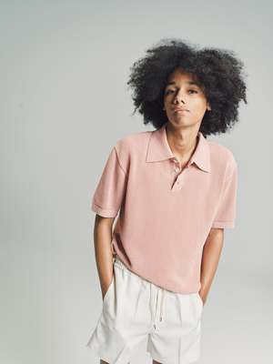 トップス second layer 23ss s/s open knit polo Open-knit cotton polo shirt – On Sale Now with Up to 50% Off