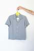 SECOND/LAYER Poly Blend Avenue Short Sleeve Shirt - Petrol Blue - Thumbnail 7