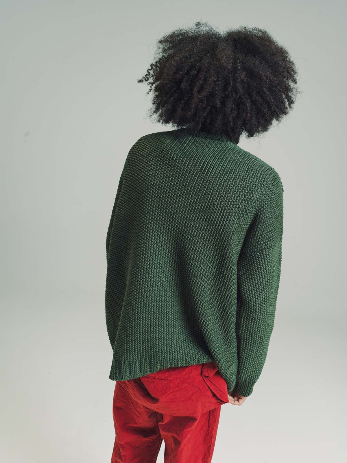 トップス CASEY CASEY 22AW HIGH NECK JUMPER Casey Casey Wooly High Neck Jumper - Khaki | Garmentory