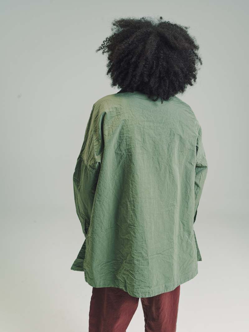 Casey Casey Paper Cotton Sun Homme Shirt - Lichen | Garmentory