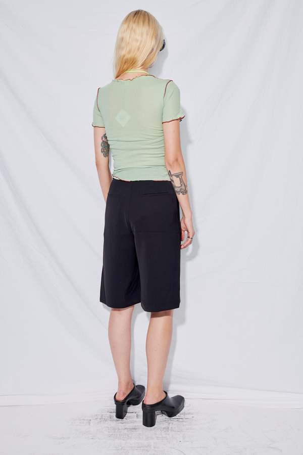 baserange omo tee グリーン Omo Tee Shirt in Alba brown | Ecovero velour | Baserange