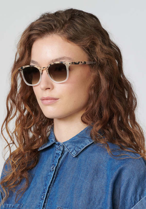 Krewe Howell eyewear Matte Oyster to Crystal Garmentory