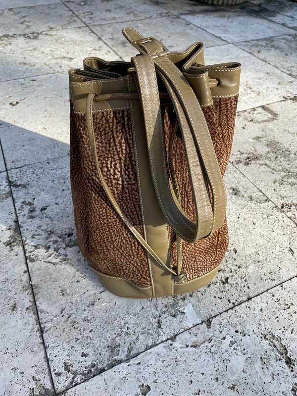 Suede bucket best sale bag