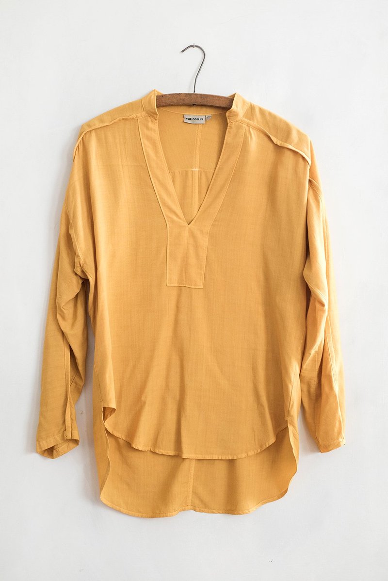 mustard yellow tunic top